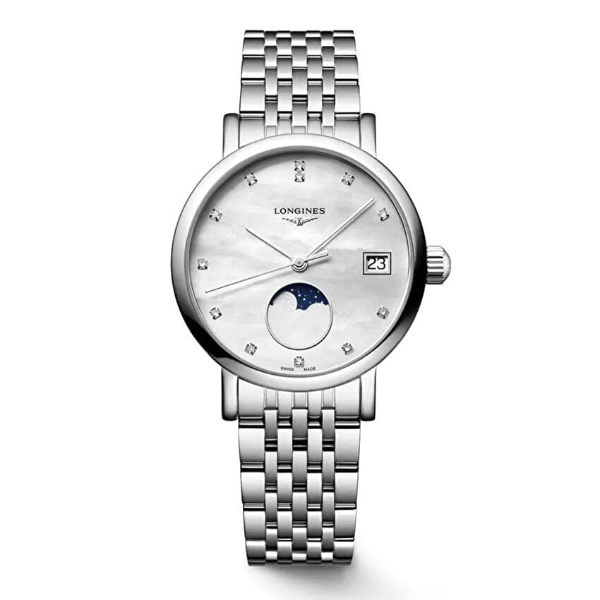 LONGINES ELEGANT COLLECTION MOONPHASE  L43304876 - L4.330.4.87.6 KADIN KOL SAATİ