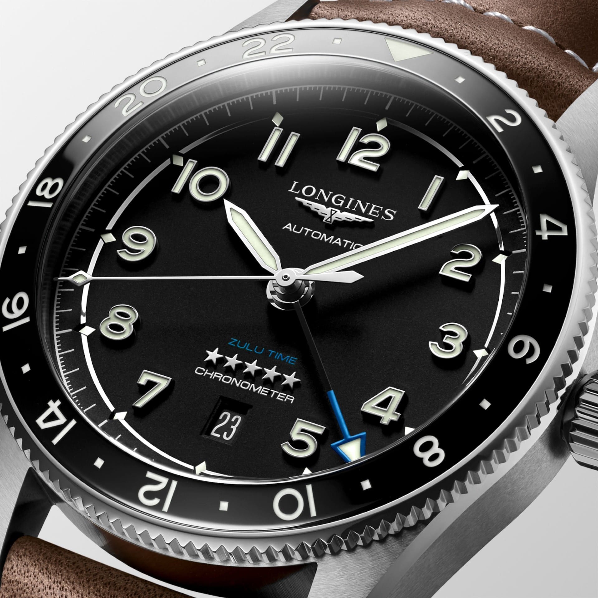 LONGINES SPIRIT ZULU TIME L38124532 - L3.812.4.53.2 ERKEK KOL SAATİ 6