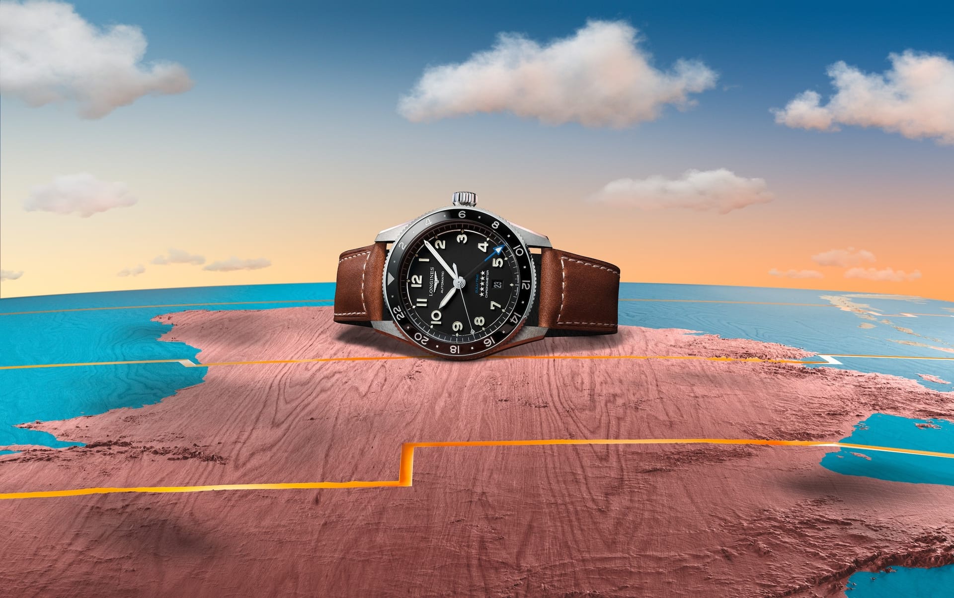 LONGINES SPIRIT ZULU TIME L38124532 - L3.812.4.53.2 ERKEK KOL SAATİ 8