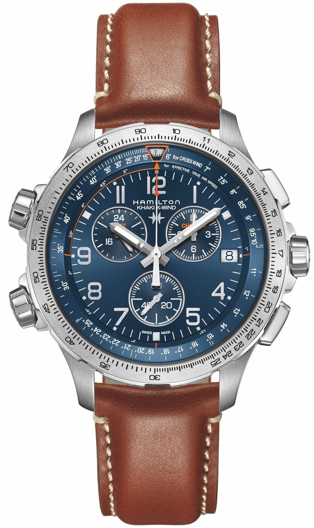 HAMILTON H77922541 KHAKI AVIATION X-WIND GMT CHRONO QUARTZ  KOL SAATİ
