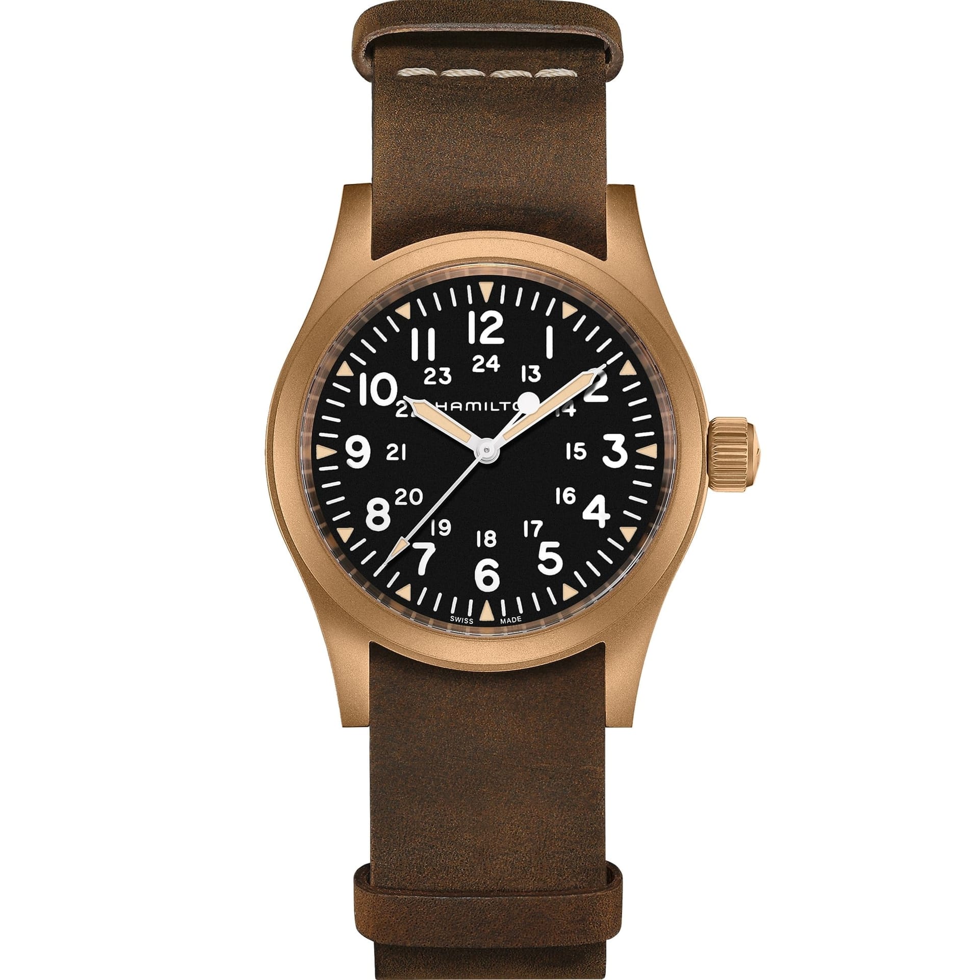 HAMILTON H69459530 KHAKI FIELD MECHANICAL BRONZE KOL SAATI
