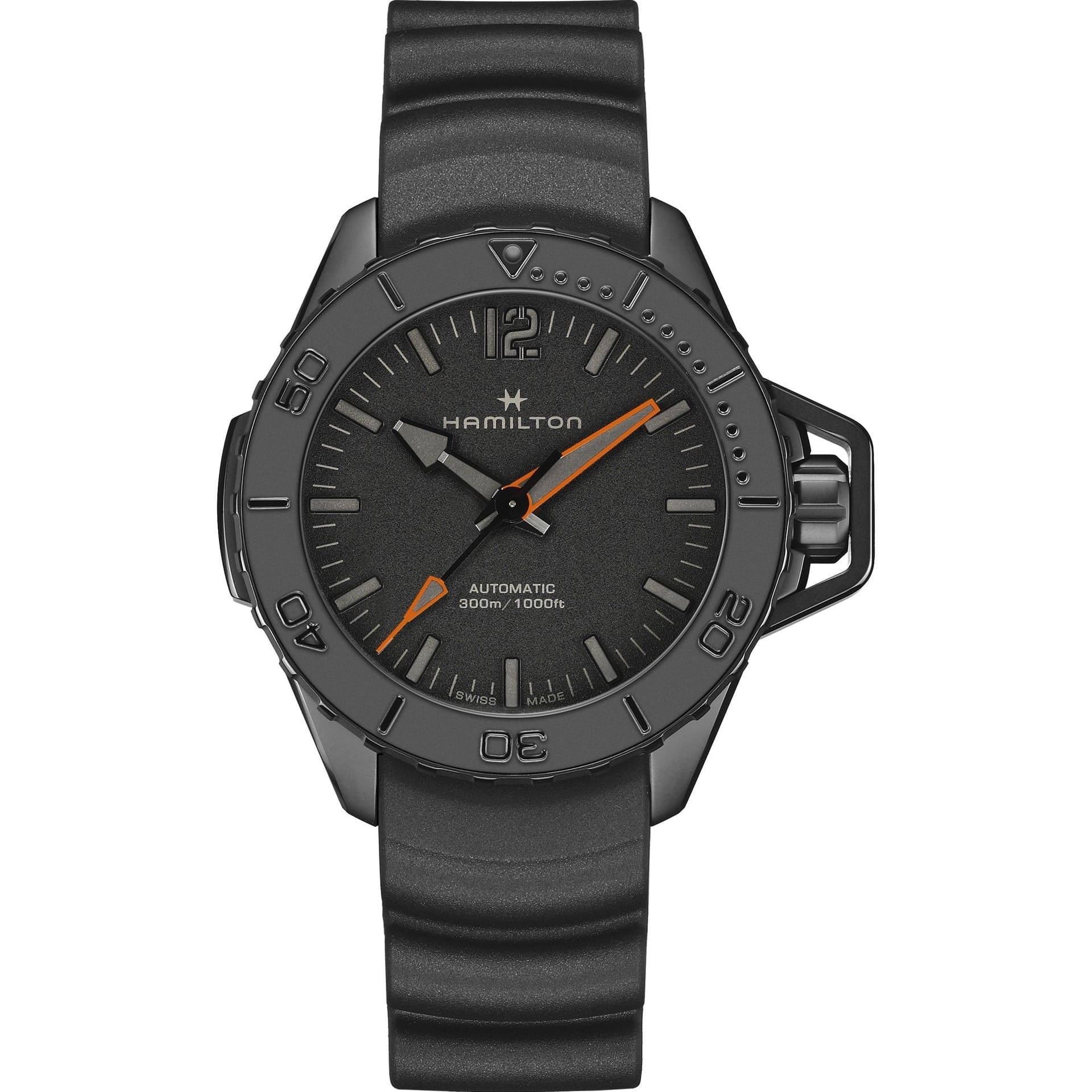 HAMILTON H77845330 KHAKI NAVY FROGMAN AUTO KOL SAATI