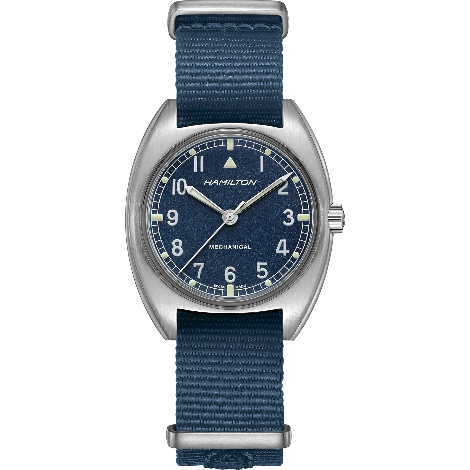 HAMILTON H76419941 KHAKI AVIATION PILOT PIONEER MECHANICAL KOL SAATI