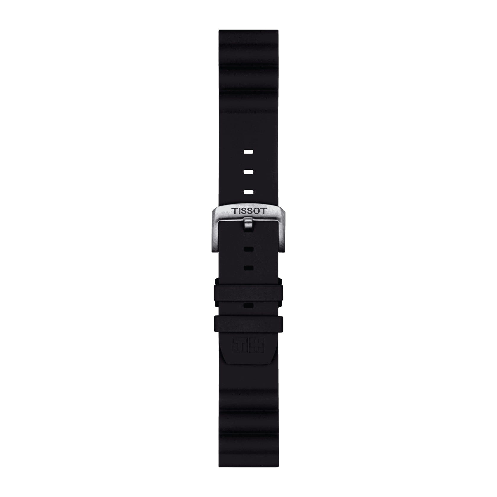 TISSOT T852047179 - T852.047.179  OFFICIAL BLACK SILICONE STRAP LUGS 22 MM KOL SAATİ