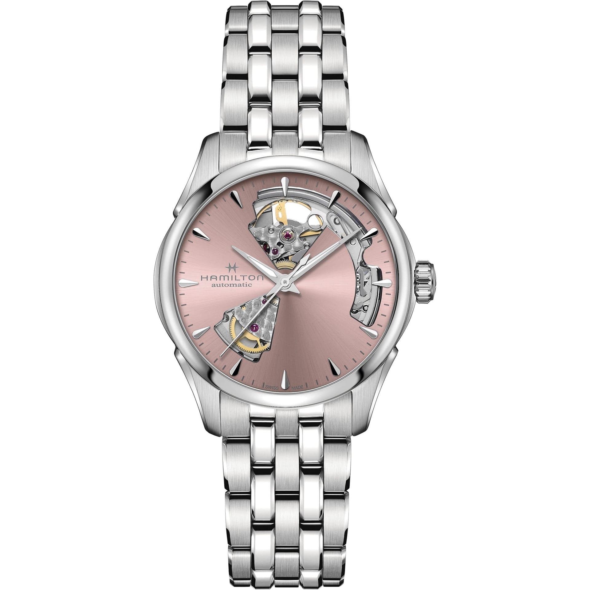 HAMILTON H32215170 JAZZMASTER OPEN HEART LADY AUTO KOL SAATI