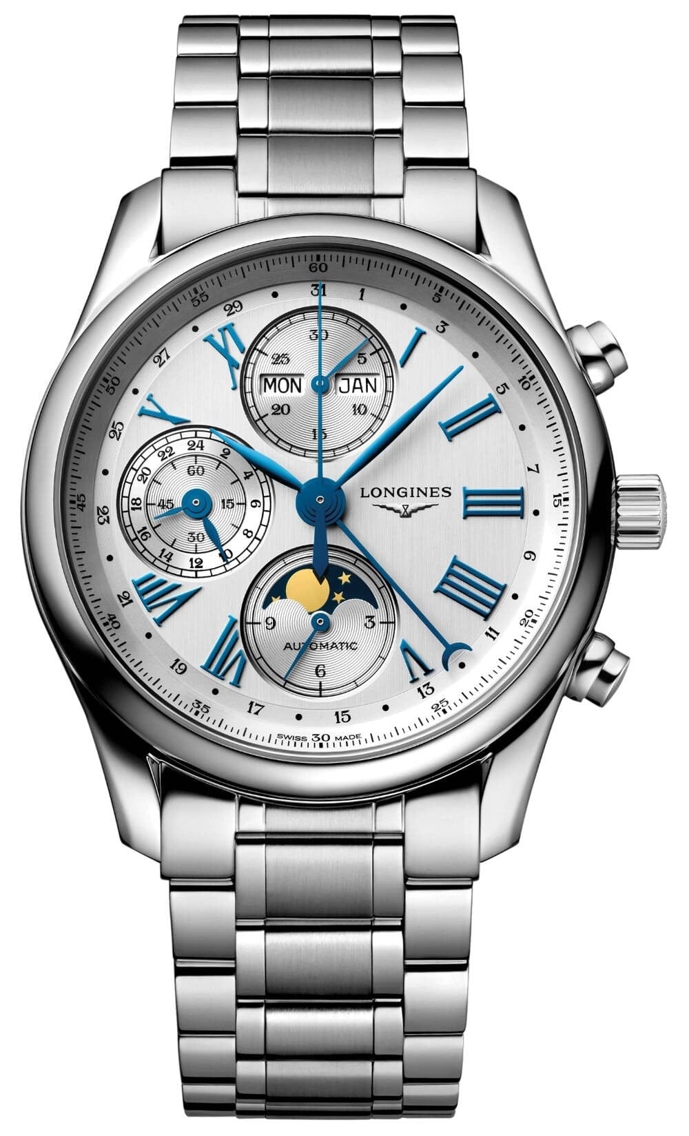 LONGINES MASTER COLLECTION CHRONO MOONPHASE  L26734716 - L2.673.4.71.6 ERKEK KOL SAATİ