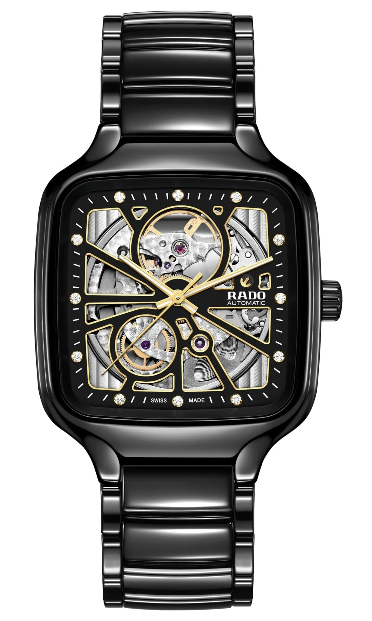 RADO R27086712 TRUE SQUARE AUTOMATIC OPEN HEART UNISEX KOL SAATİ