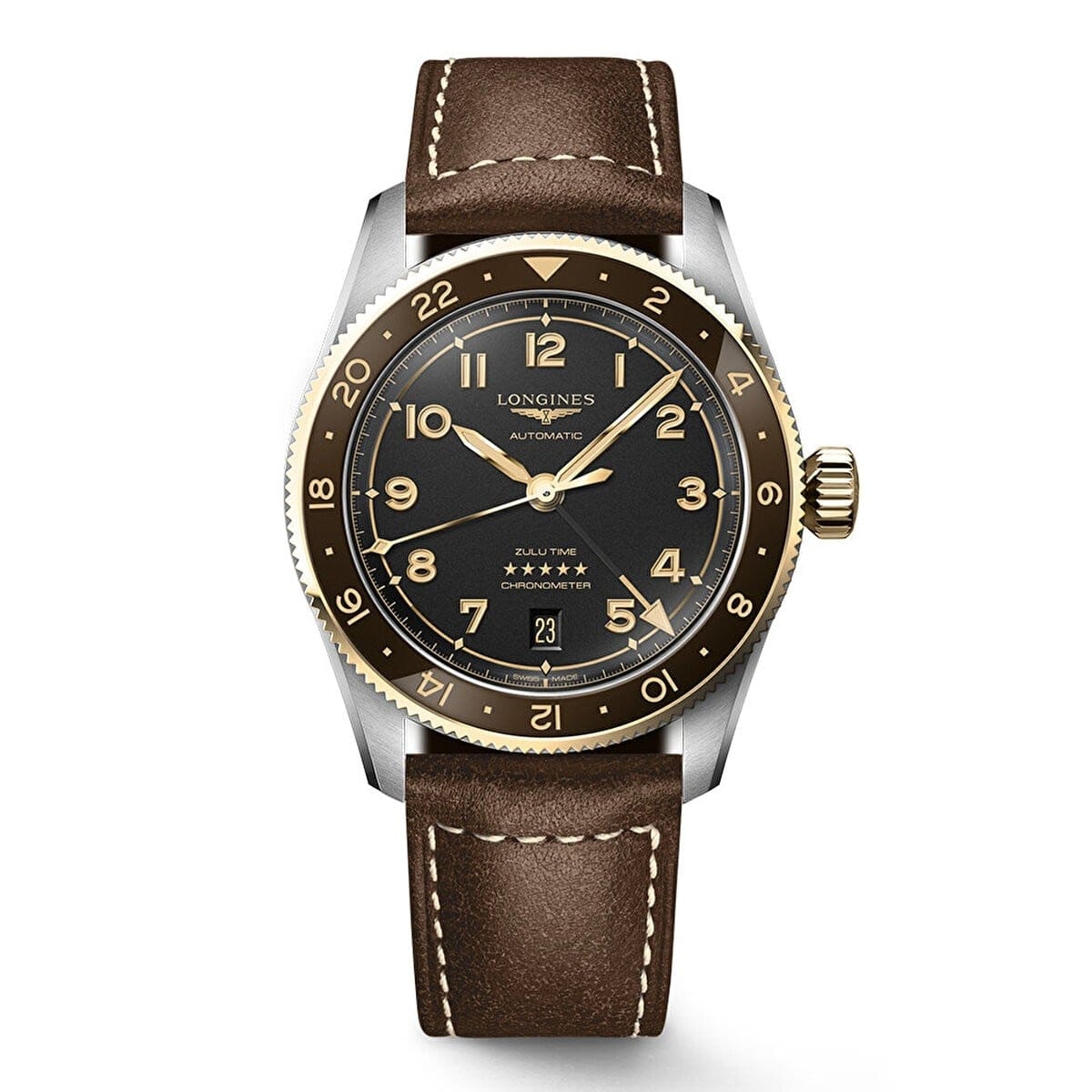 LONGINES SPIRIT ZULU TIME L38025532 - L3.802.5.53.2 UNISEX KOL SAATİ