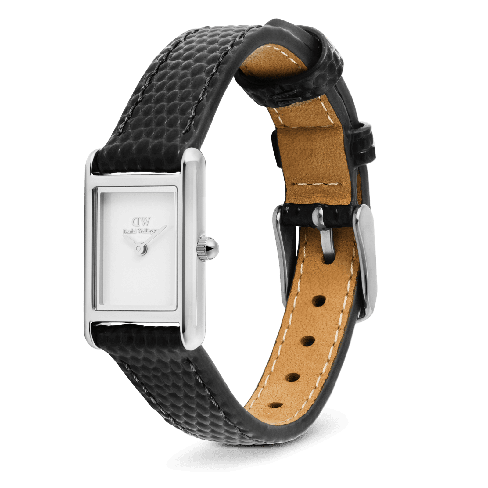 DANIEL WELLINGTON Bound Mini Black Lizard Silver DW00600901 Erkek KOL SAATİ 4