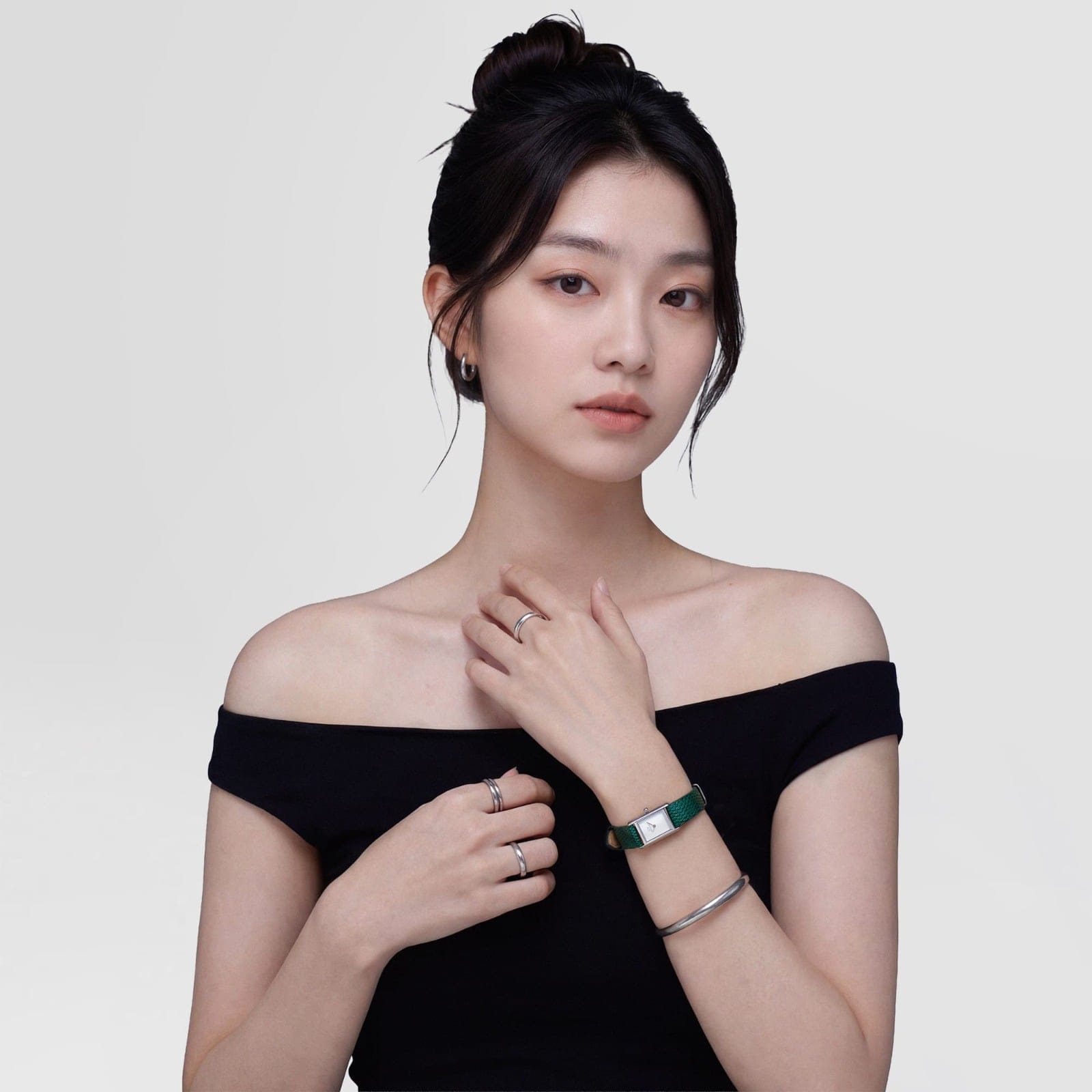 DANIEL WELLINGTON Bound Mini Green Lizard Silver DW00600902 Kadın KOL SAATİ 2