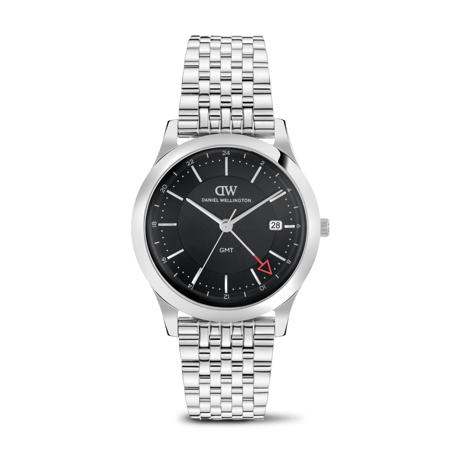 DANIEL WELLINGTON Pathfinder Gmt 7-Link Black Silver DW00600978 Erkek KOL SAATİ 1