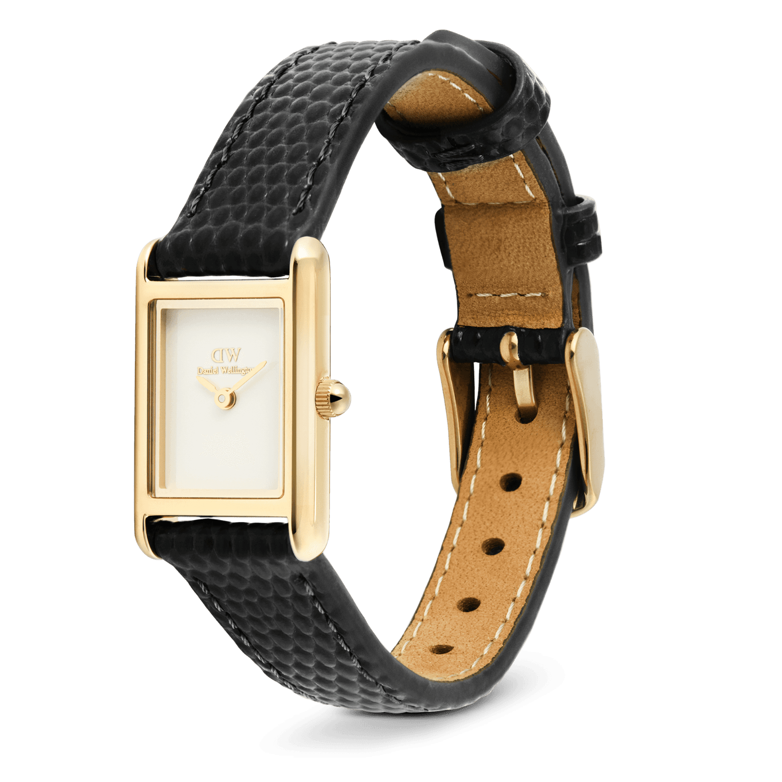 DANIEL WELLINGTON Bound Mini Black Lizard Gold DW00600903 Kadın KOL SAATİ 4