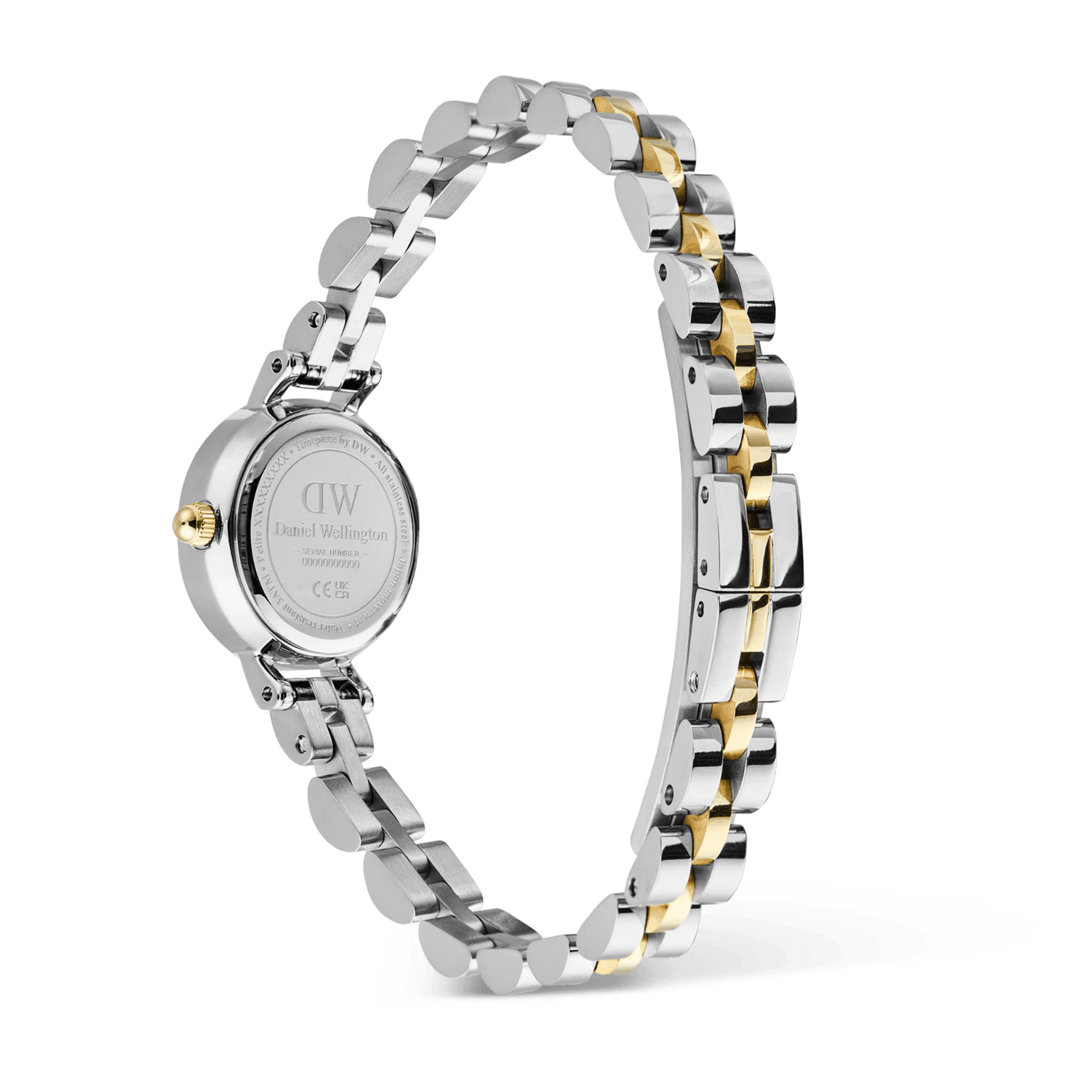 DANIEL WELLINGTON Petite Mini Arch 3-Link Two Tone Gold DW00600923 Kadın KOL SAATİ 5
