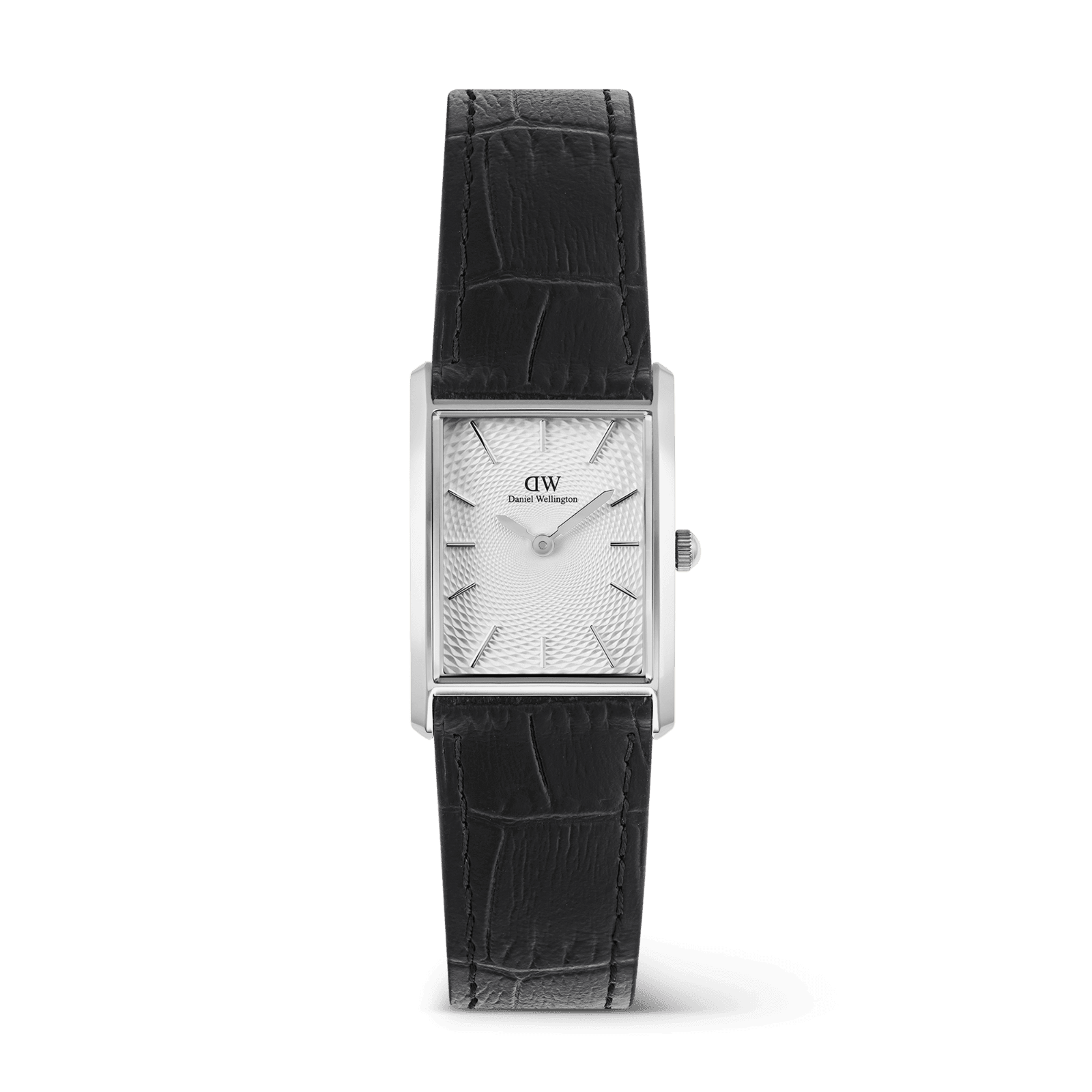 DANIEL WELLINGTON Bound Black Crocodile Guilloché Silver DW00600898 Kadın KOL SAATİ 1