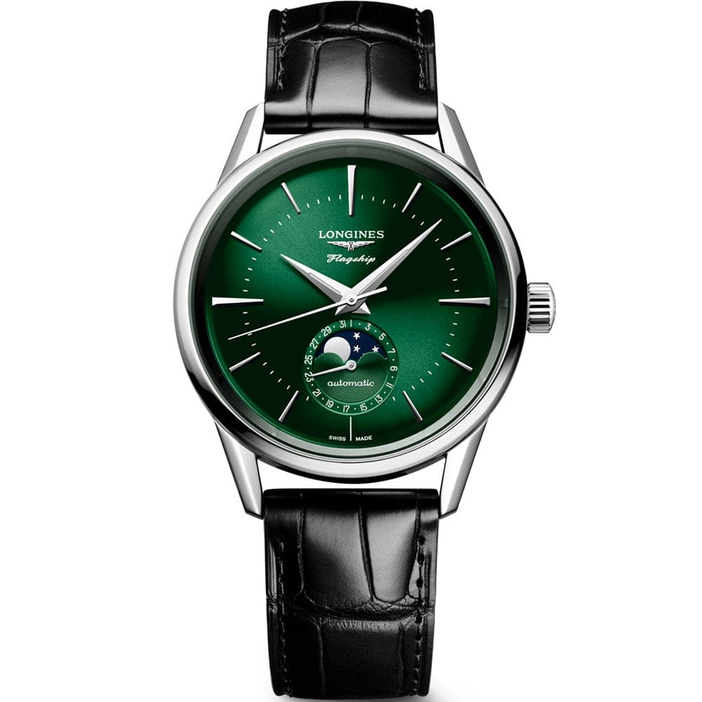 LONGINES FLAGSHIP HERITAGE MOONPHASE  L48154022 - L4.815.4.02.2 ERKEK KOL SAATİ