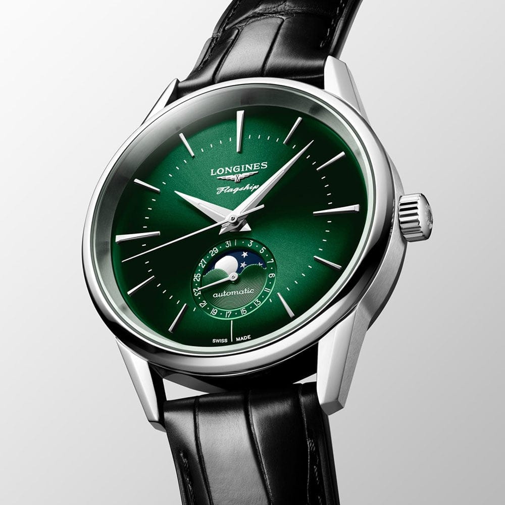 LONGINES FLAGSHIP HERITAGE MOONPHASE  L48154022 - L4.815.4.02.2 ERKEK KOL SAATİ 2