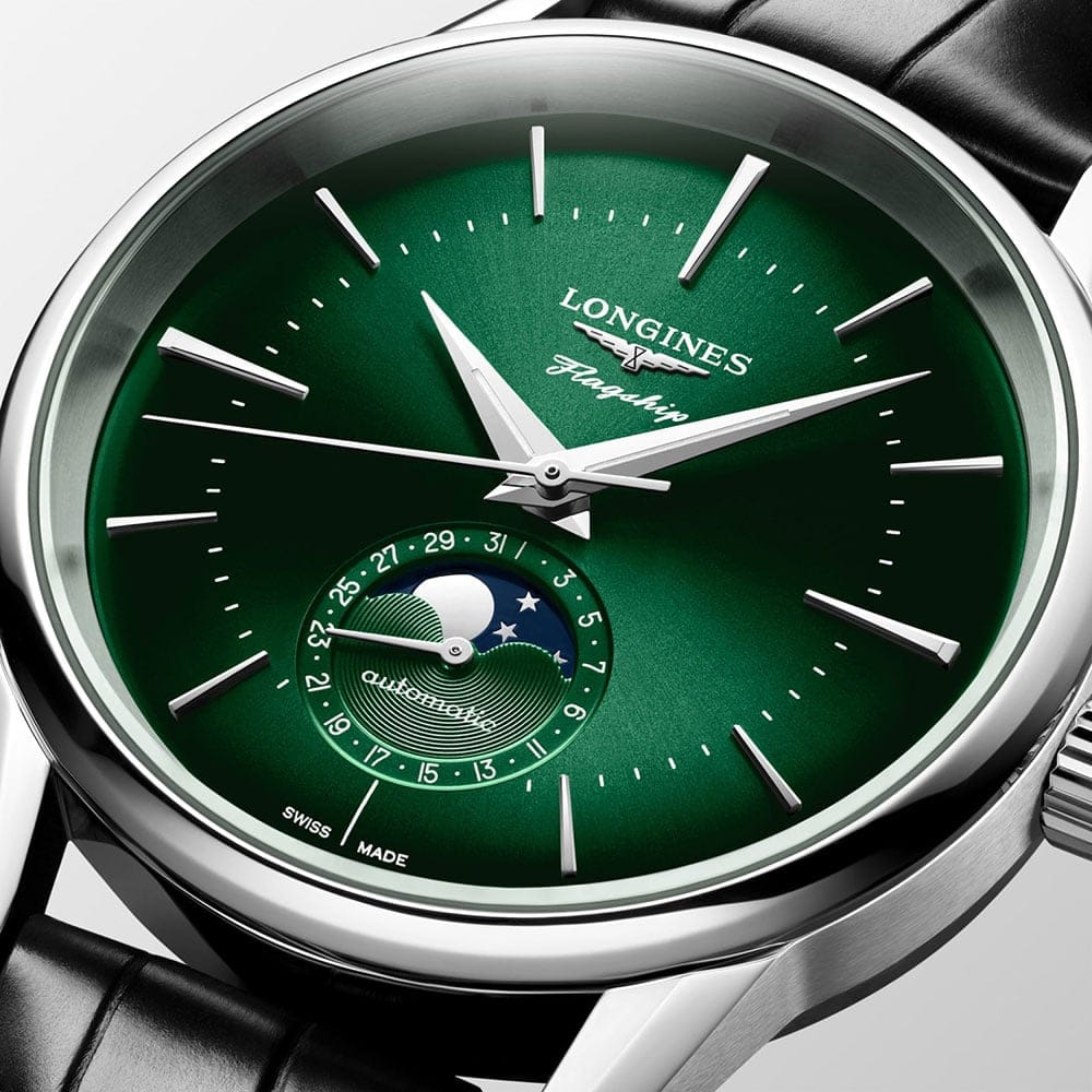 LONGINES FLAGSHIP HERITAGE MOONPHASE  L48154022 - L4.815.4.02.2 ERKEK KOL SAATİ 3