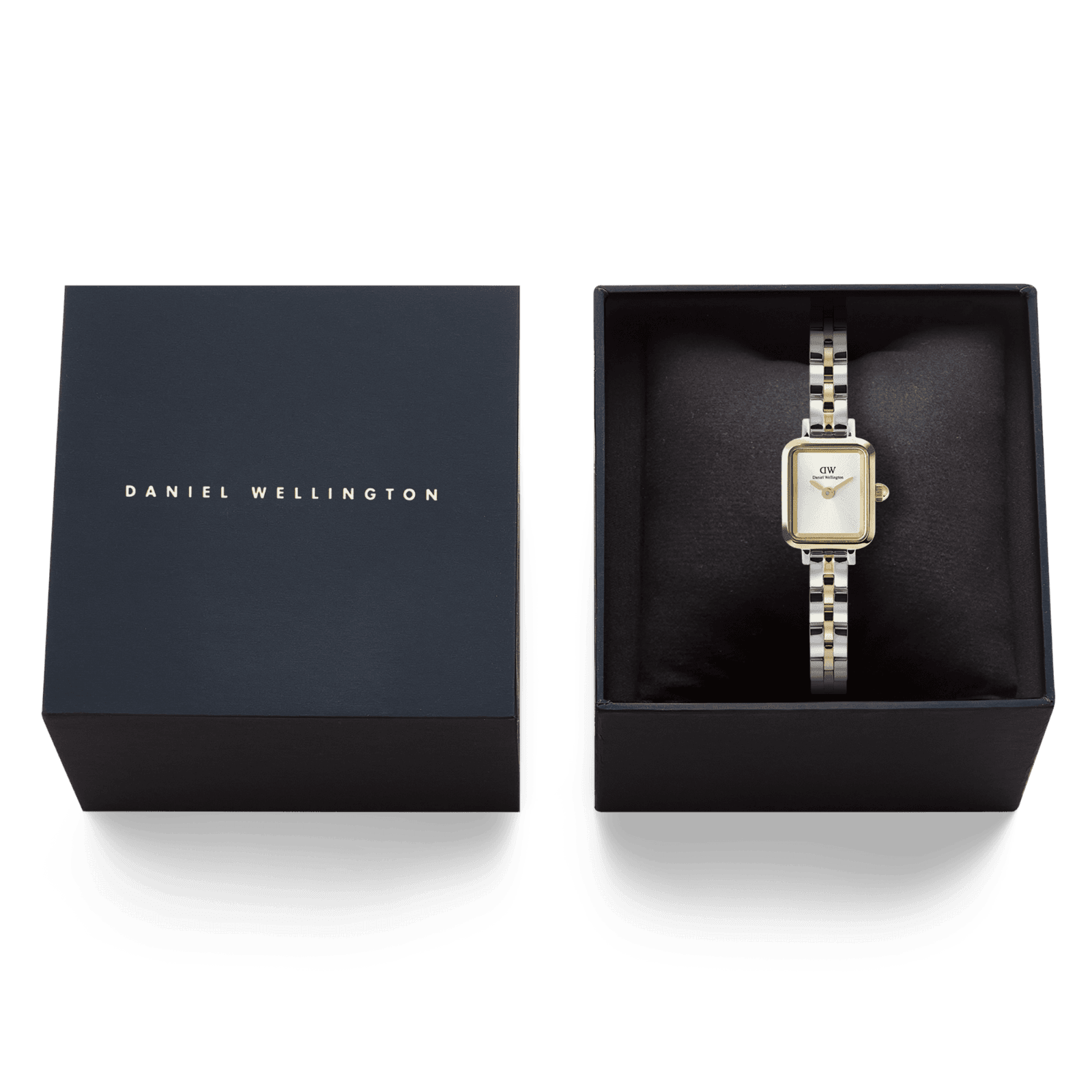 DANIEL WELLINGTON Quadro Mini Arch 3-Link Two Tone Gold DW00600925 Kadın KOL SAATİ 6