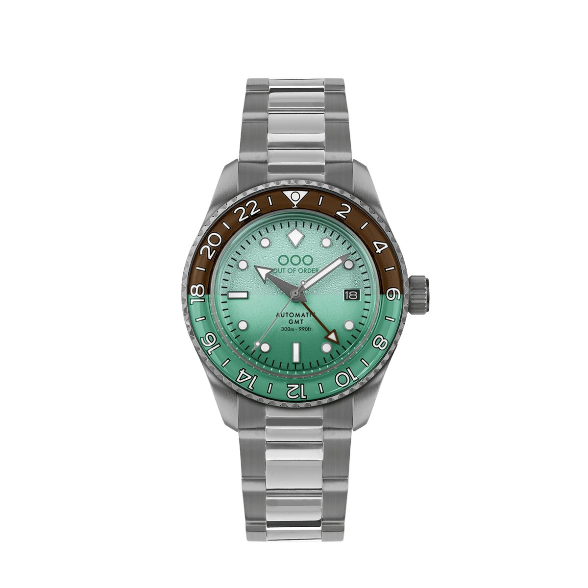 OUT OF ORDER OOO.001-25.AE.BAND.SS AFTER 8 AUTOMATIC GMT - ULTRA BRUSHED Erkek KOL SAATİ