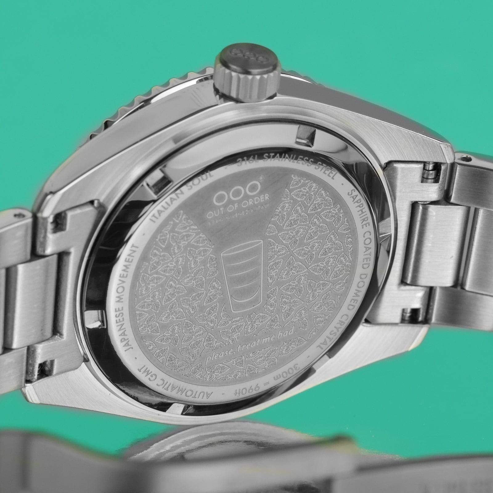 OUT OF ORDER OOO.001-25.AE.BAND.SS AFTER 8 AUTOMATIC GMT - ULTRA BRUSHED Erkek KOL SAATİ 6