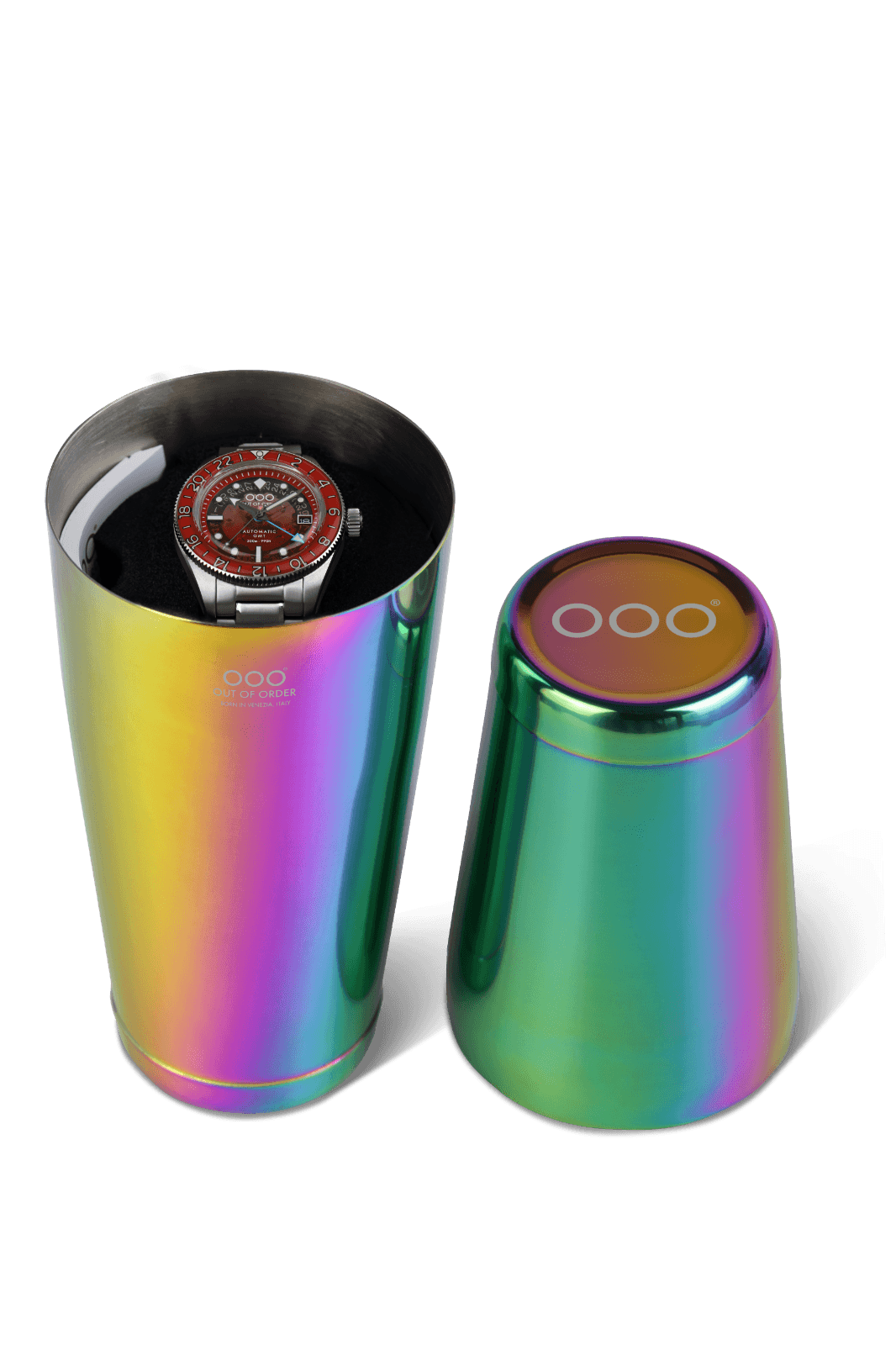 OUT OF ORDER OOO.001-25.BI.BAND.SS SPRITZ BITTER AUTOMATIC GMT - LIMITED EDITION Erkek KOL SAATİ 10