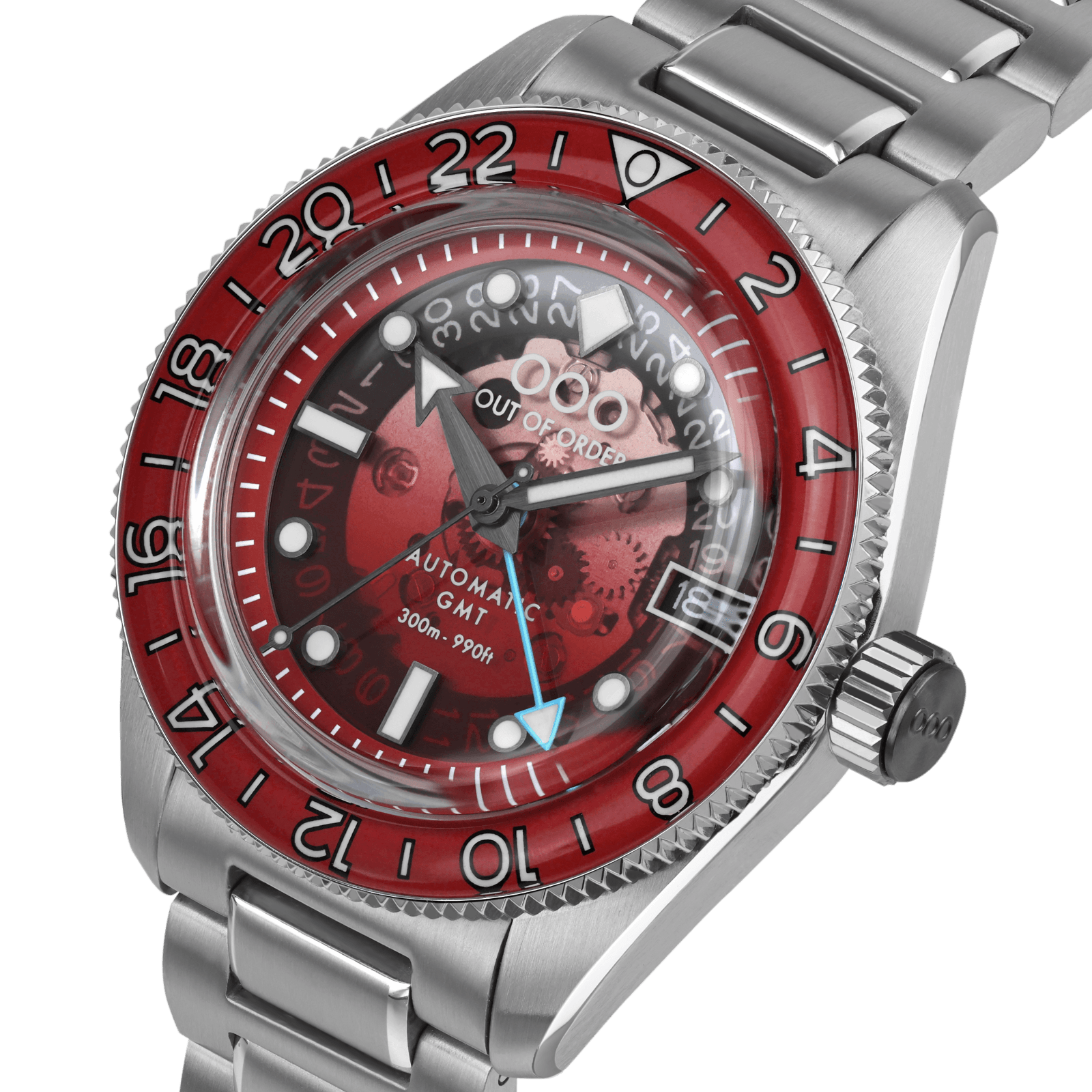 OUT OF ORDER OOO.001-25.BI.BAND.SS SPRITZ BITTER AUTOMATIC GMT - LIMITED EDITION Erkek KOL SAATİ 6