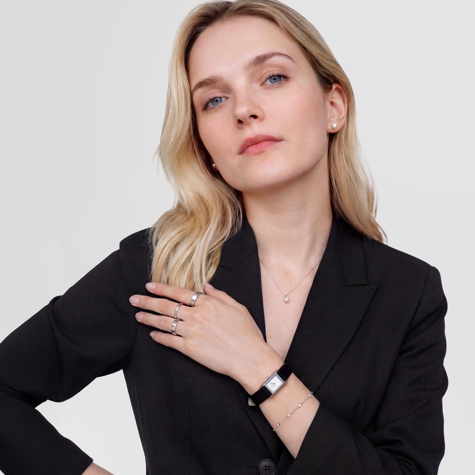DANIEL WELLINGTON Bound Mini Black Lizard Silver DW00600901 Erkek KOL SAATİ 2