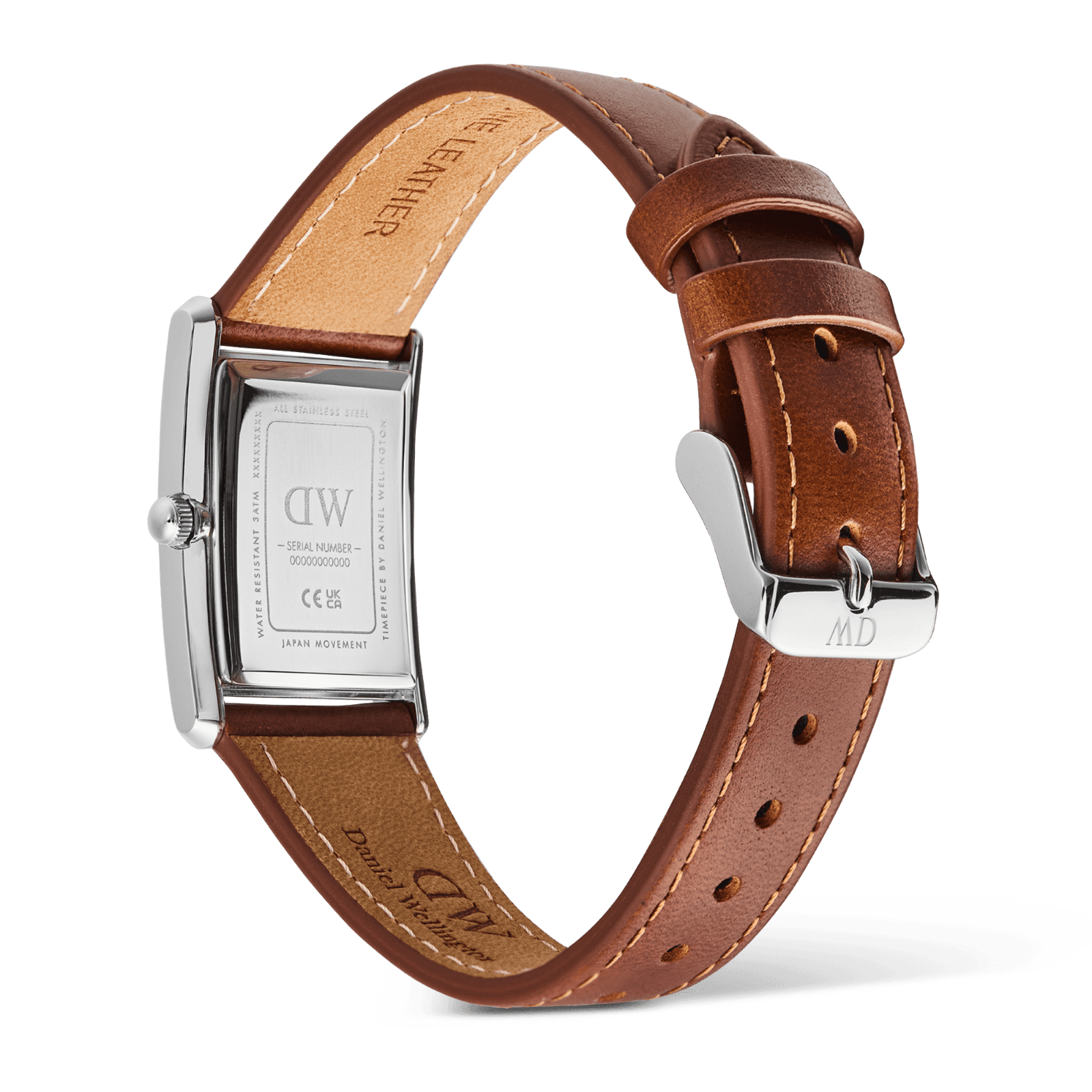 DANIEL WELLINGTON Bound Light Brown Arctic Guilloché Silver DW00600900 Erkek KOL SAATİ 5