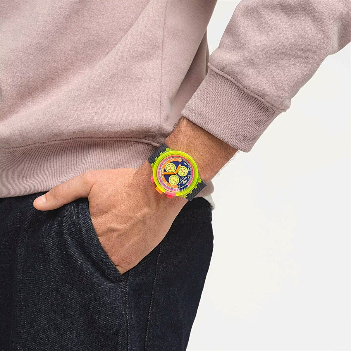 SWATCH SB06J100 Erkek KOL SAATİ 6