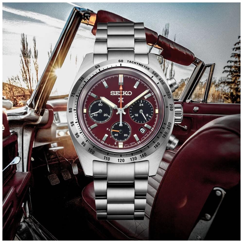 Seiko Prospex Speedtimer Solar Factory Red SSC953P Limitli Üretim Solar Erkek Kol Saati 4