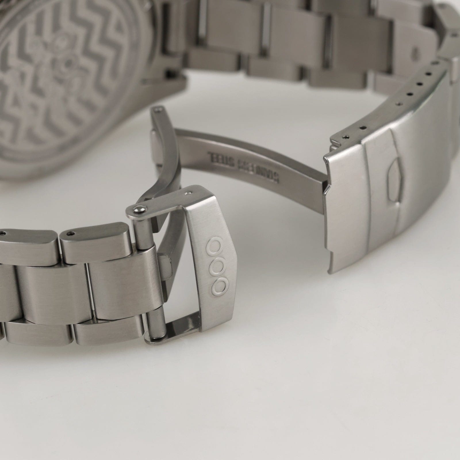 OUT OF ORDER OOO.001-23.PE.AC.SS Erkek PEACH SPORTY CRONOGRAFO - STAINLESS STEEL - ULTRA BRUSHEDKOL SAATİ 5