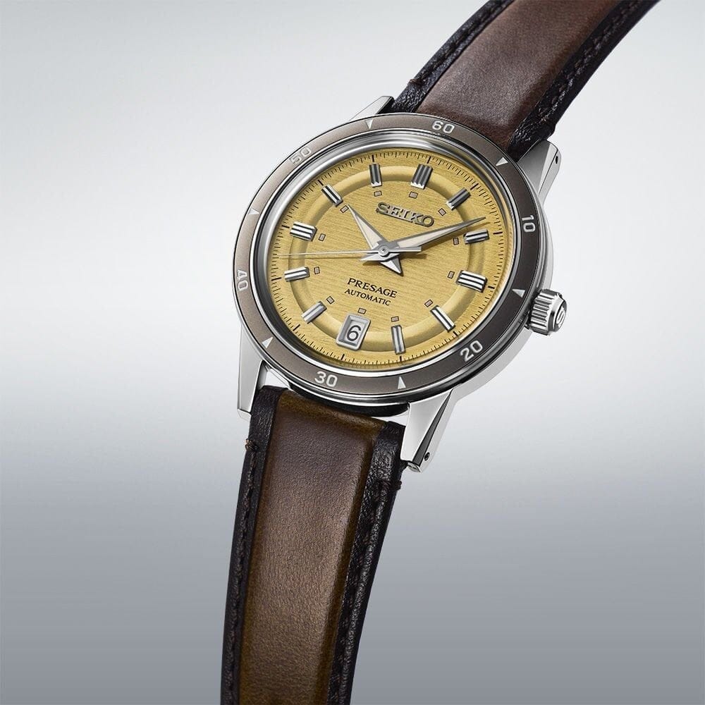 Seiko Presage Style60s Golden Yellow - SRPL75J1 Otomatik Erkek Kol Saati 2