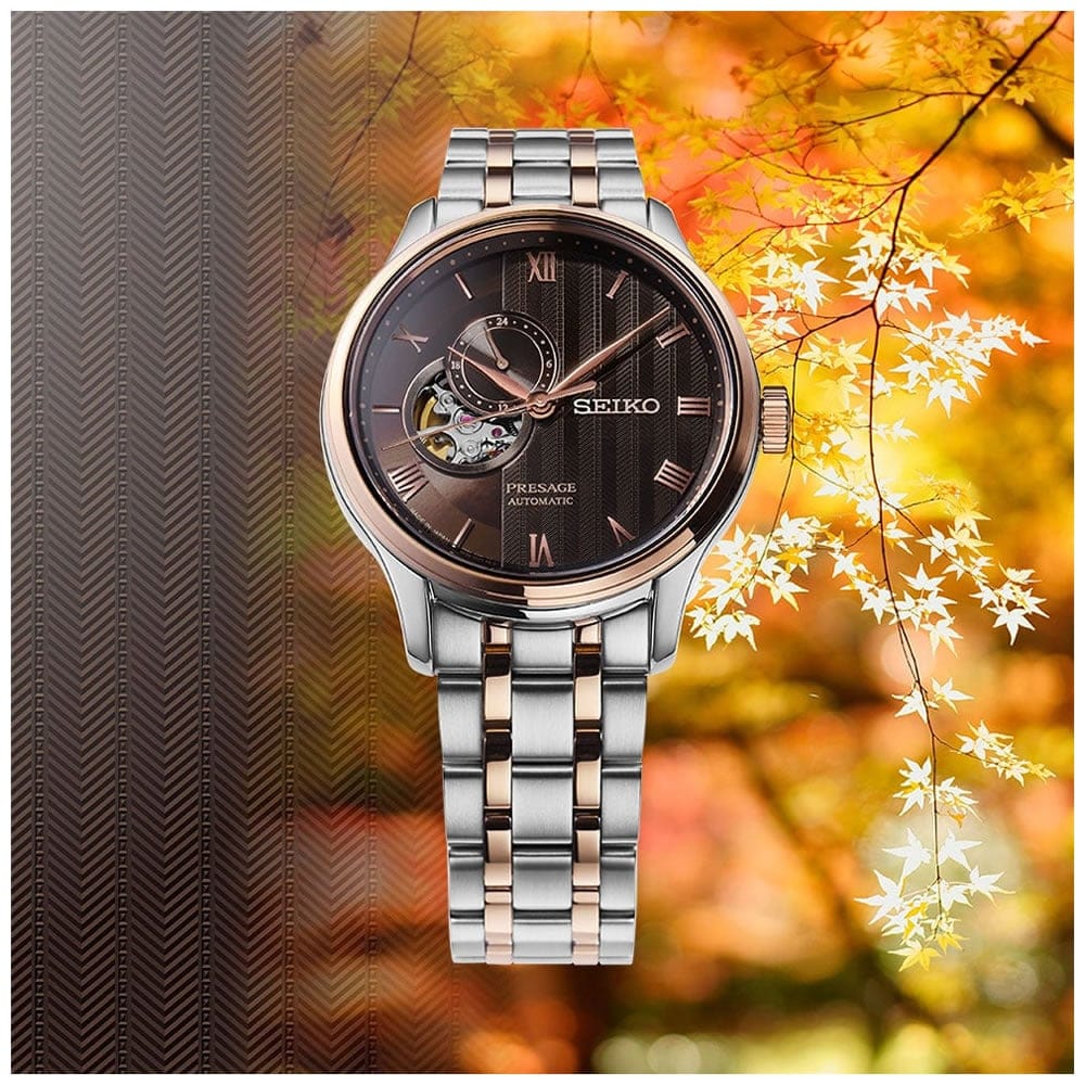 Seiko Presage Zen Garden SSA466J Kyoto Automn Leaves Otomatik Erkek Kol Saati 5