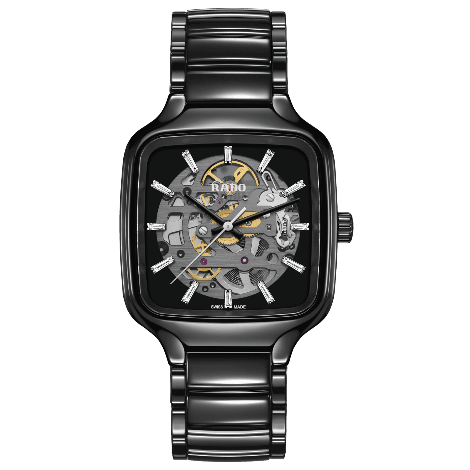 RADO R27124702 TRUE SQUARE AUTOMATIC SKELETON DIAMONDS UNISEX KOL SAATİ