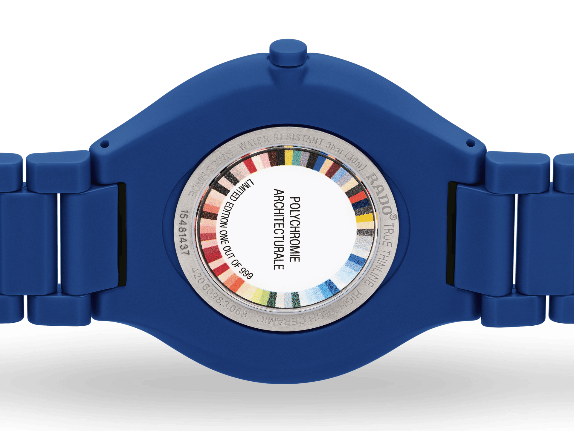 RADO R27092622 TRUE THINLINE LES COULEURS™ LE CORBUSIER SPECTACULAR ULTRAMARINE 4320K UNISEX KOL SAATİ 5