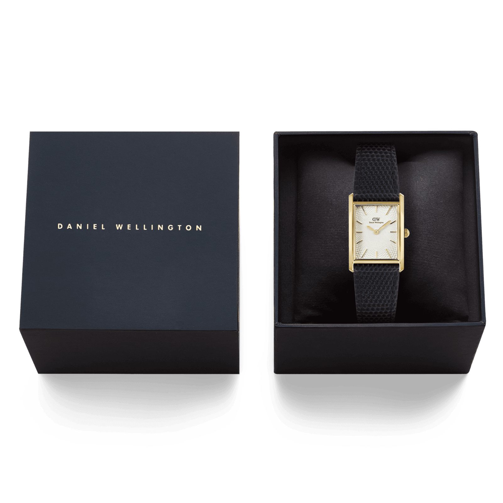 DANIEL WELLINGTON Bound Black Lizard Guilloché Gold DW00600899 Erkek KOL SAATİ 6