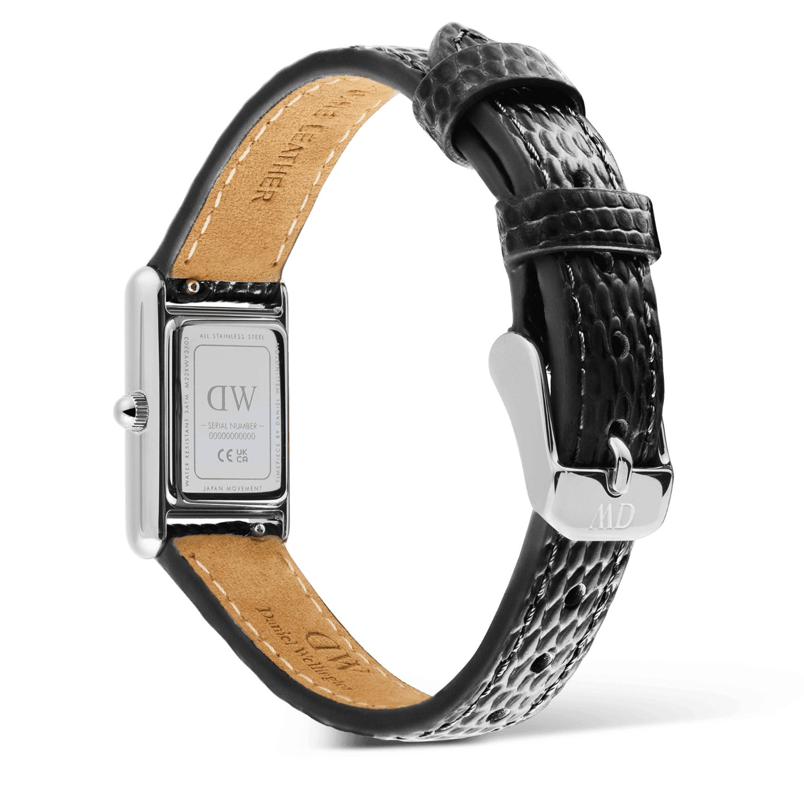 DANIEL WELLINGTON Bound Mini Black Lizard Silver DW00600901 Erkek KOL SAATİ 5