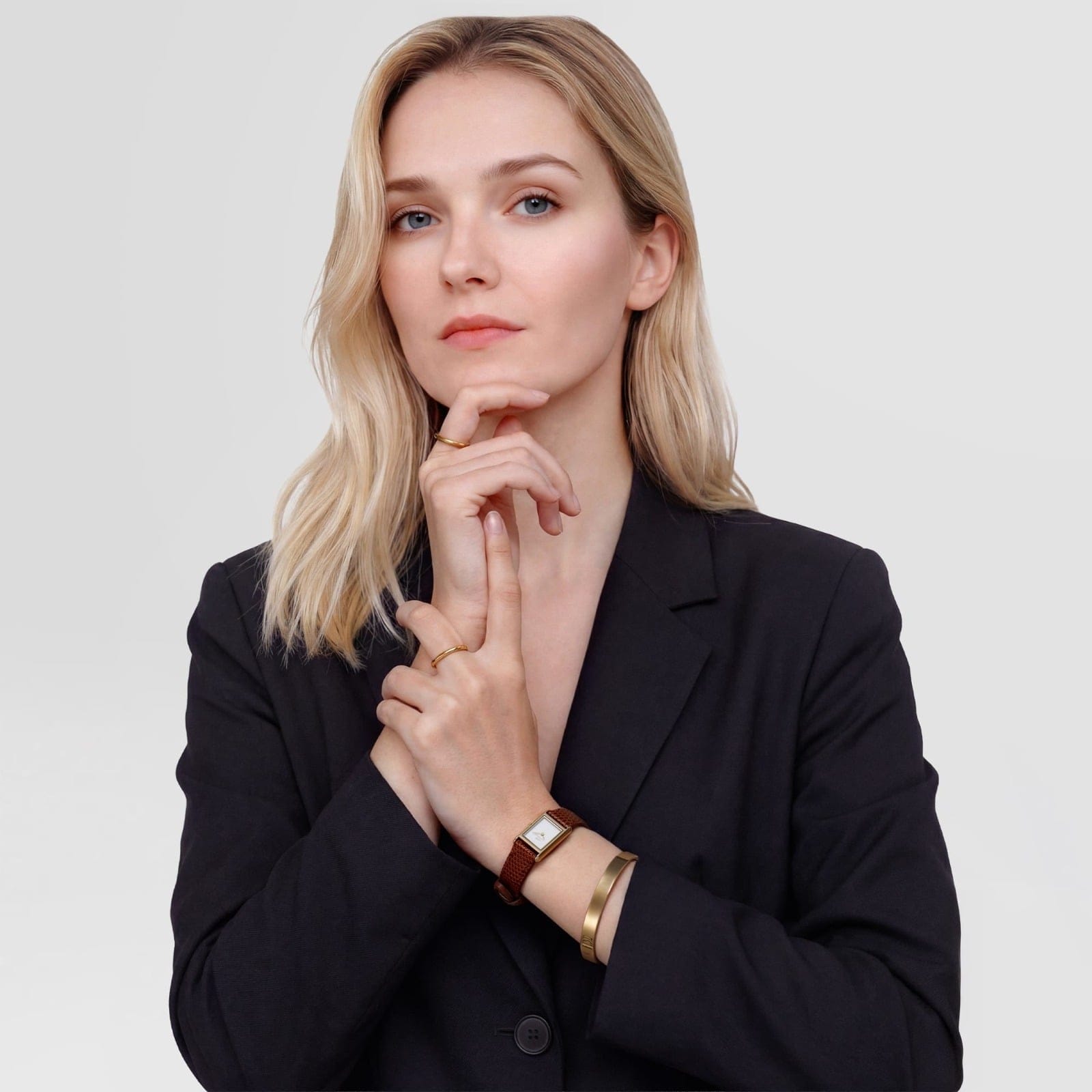 DANIEL WELLINGTON Bound Mini Light Brown Lizard Gold DW00600905 Kadın KOL SAATİ 2