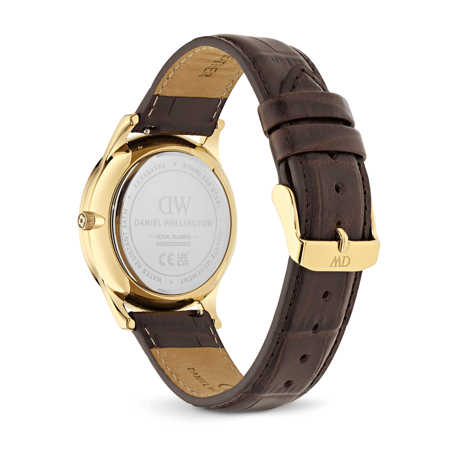 DANIEL WELLINGTON Pathfinder Gmt Brown-Croc Green Gold DW00600974 Erkek KOL SAATİ 4