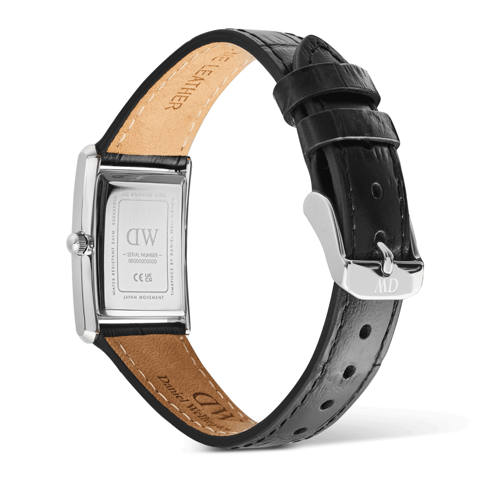 DANIEL WELLINGTON Bound Black Crocodile Guilloché Silver DW00600898 Kadın KOL SAATİ 5