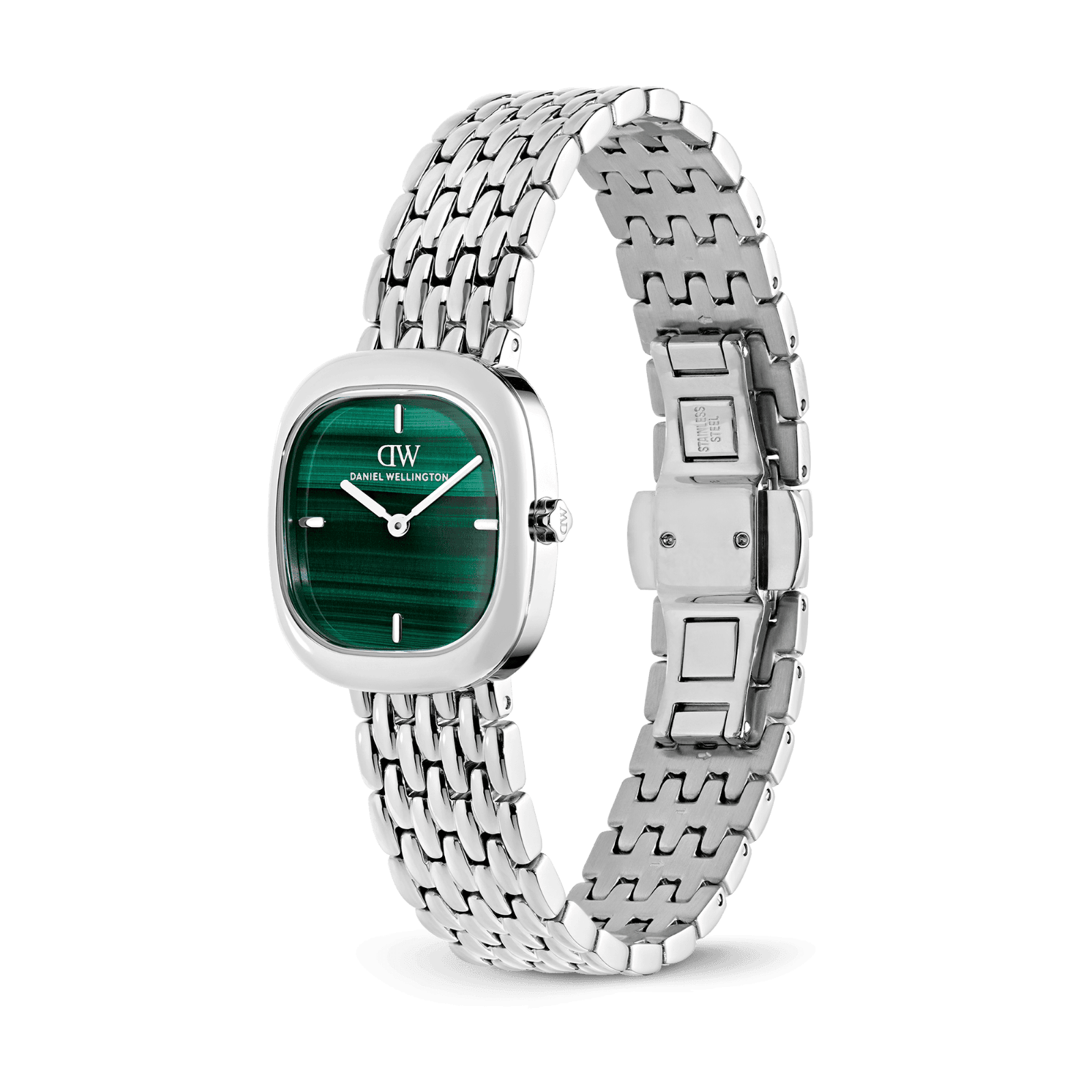 DANIEL WELLINGTON Corta Malachite Grain-Link Silver DW00600991 Kadın KOL SAATİ 3