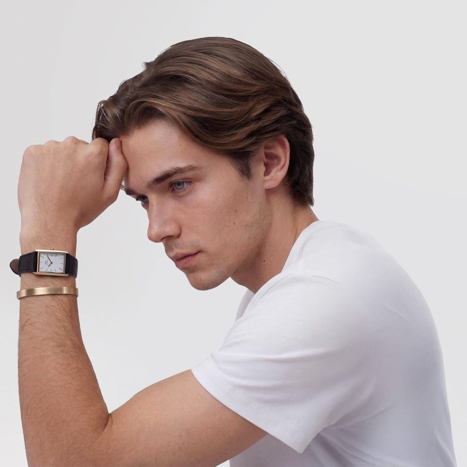 DANIEL WELLINGTON Bound Black Lizard Guilloché Gold DW00600899 Erkek KOL SAATİ 2