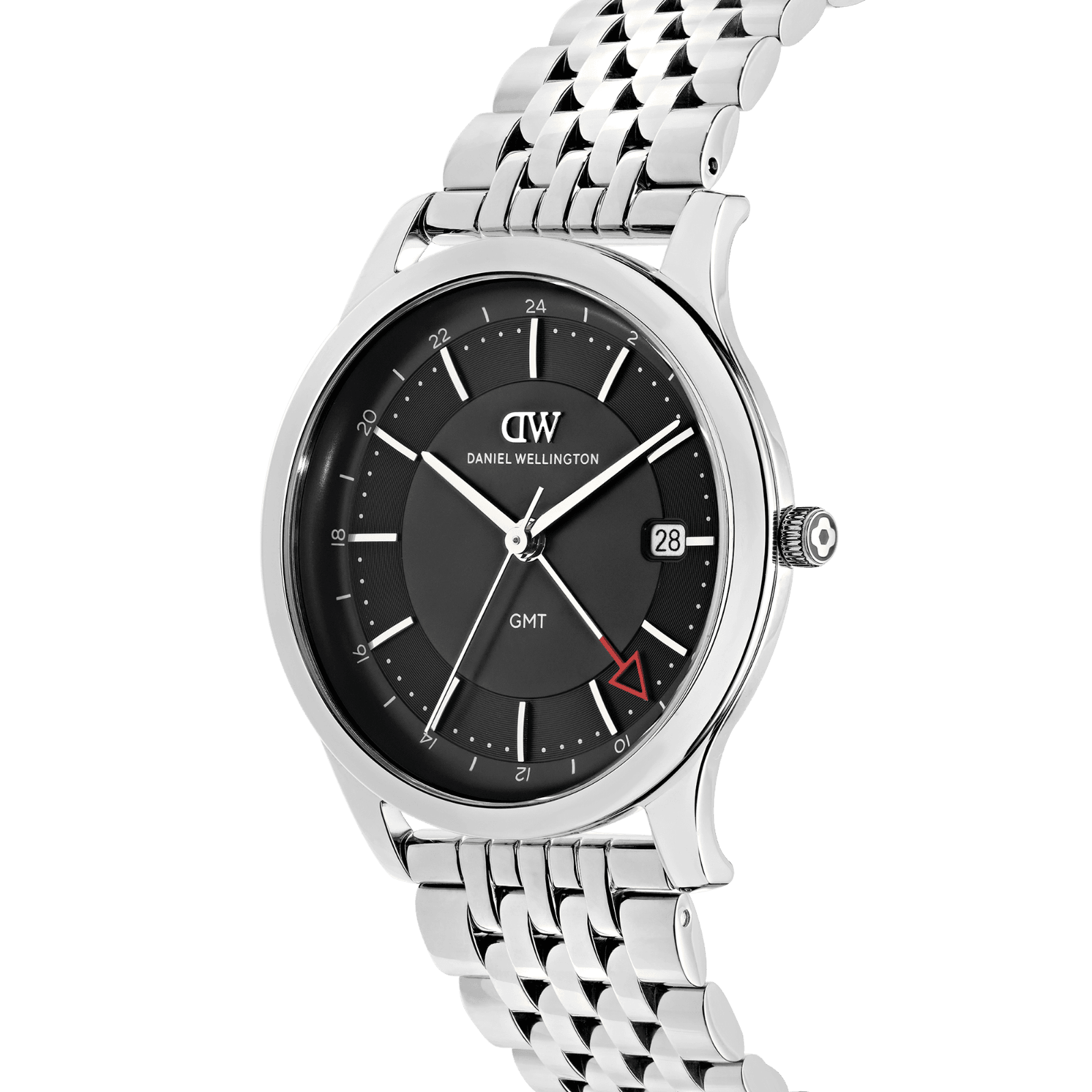 DANIEL WELLINGTON Pathfinder Gmt 7-Link Black Silver DW00600978 Erkek KOL SAATİ 2